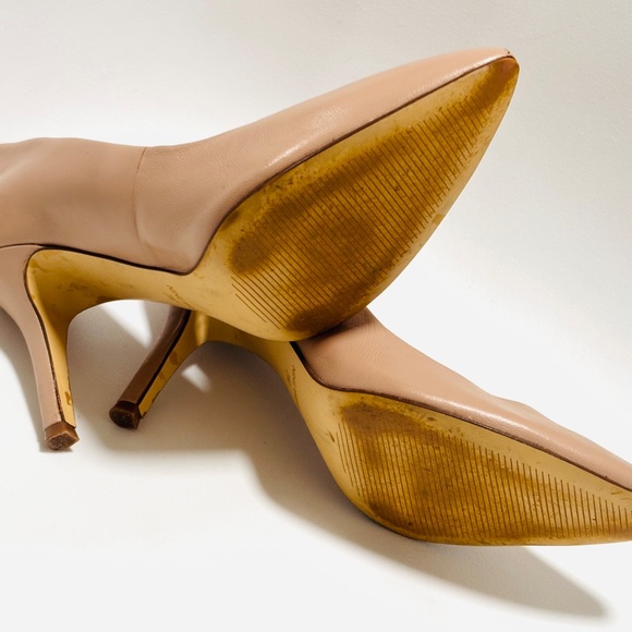 Nine West Nude/Tan Pump Heels Size 7 - Picture 4 of 8